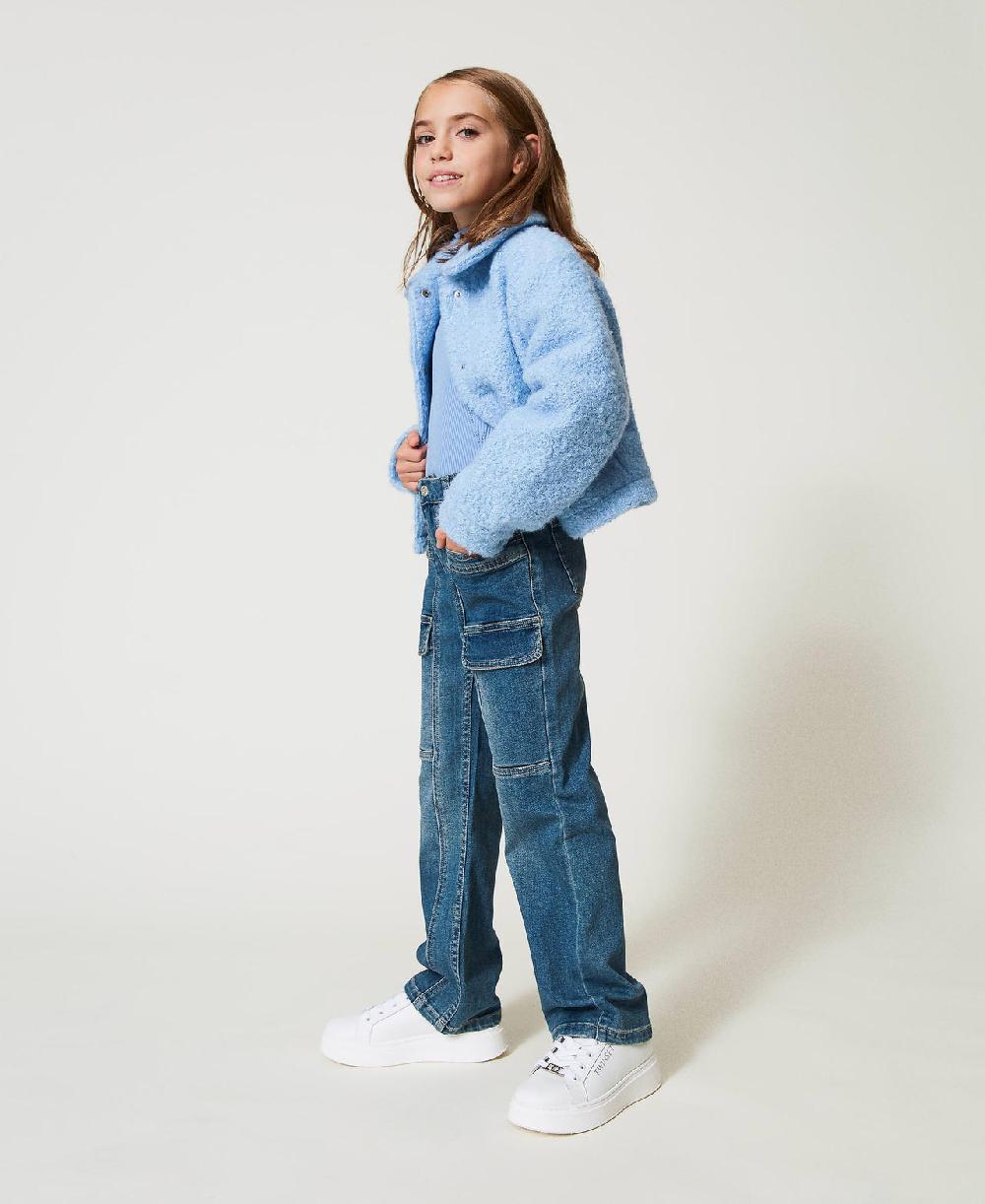 Scee by twin set Jeans cargo con tasche Fino al 60% di sconto