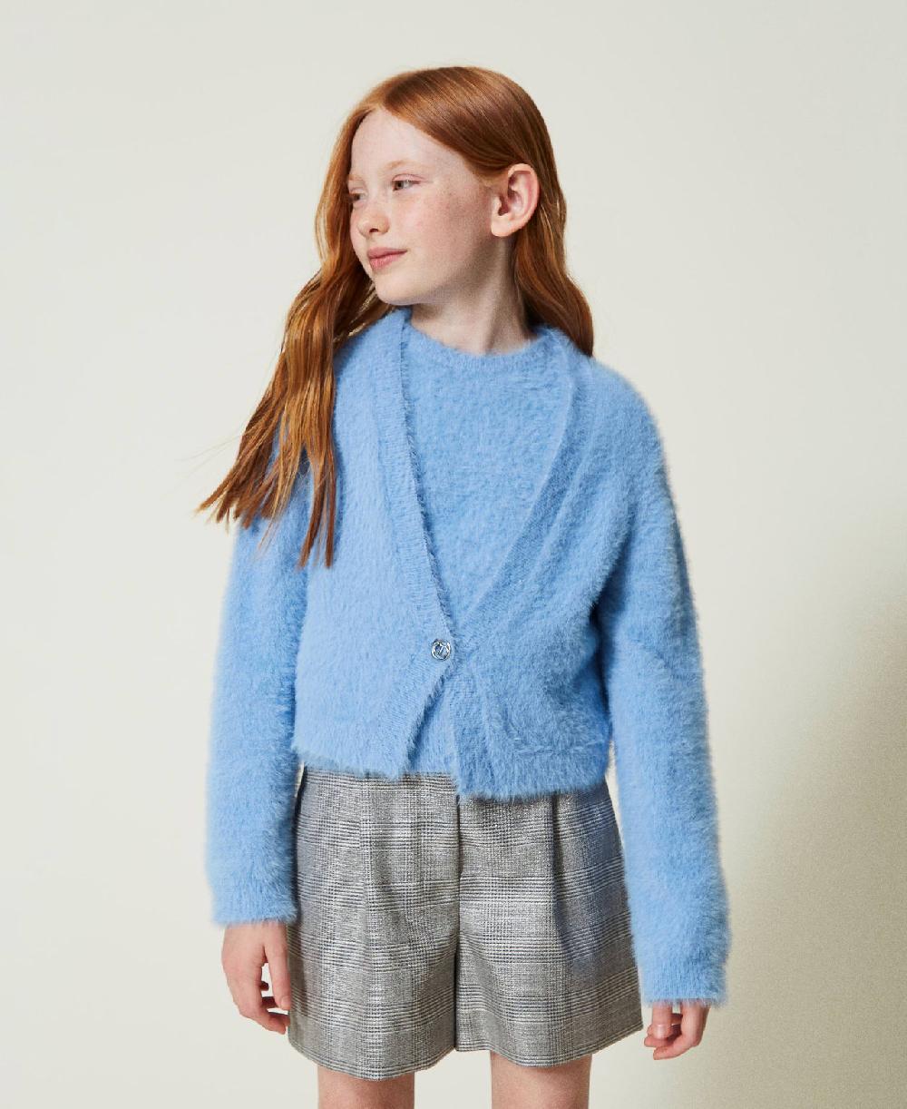 Scee by twin set Maglia e cardigan con bottone Oval T Only for today