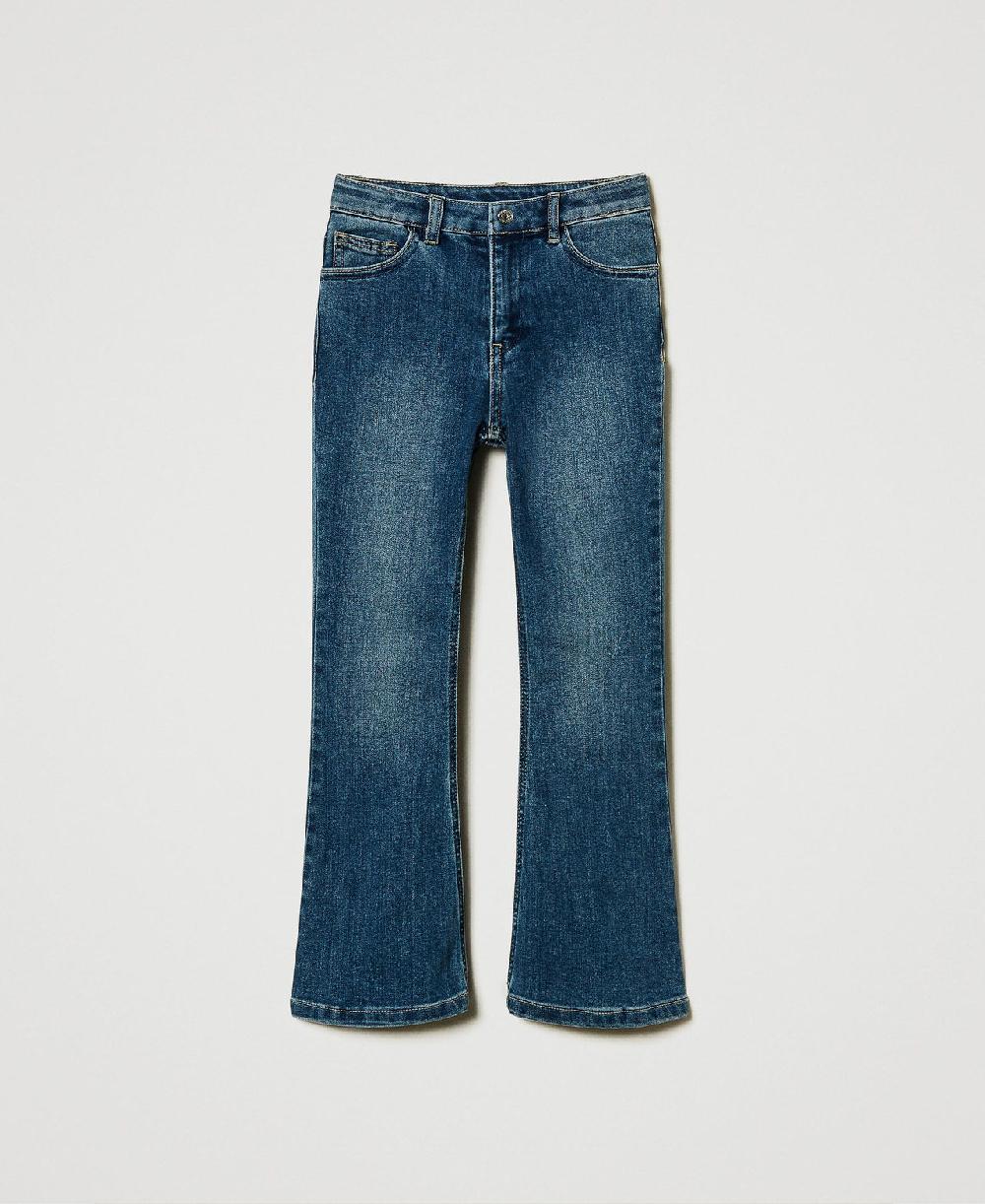 Scee by twin set Jeans bell bottom cinque tasche Offerta speciale della fabbrica