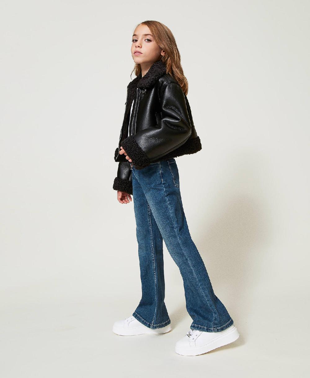 Scee by twin set Jeans bell bottom cinque tasche Offerta speciale della fabbrica