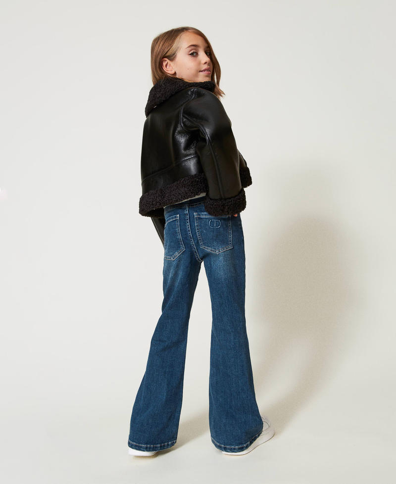 Scee by twin set Jeans bell bottom cinque tasche Offerta speciale della fabbrica