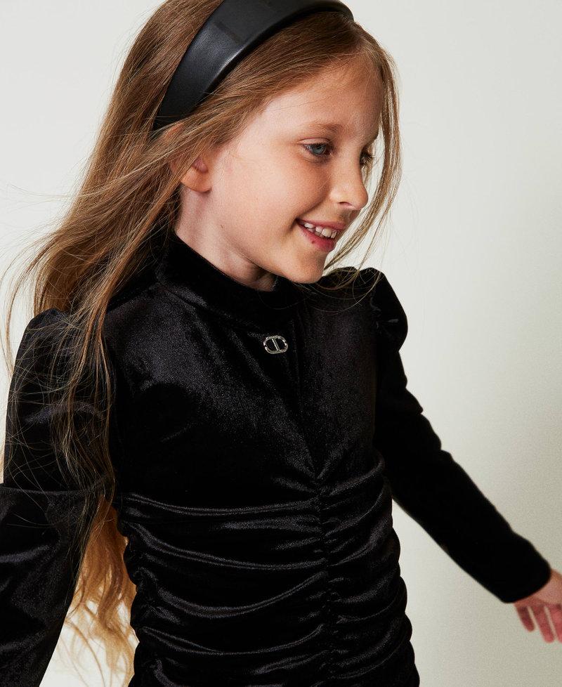 Scee by twin set Abito corto in ciniglia con arricciature Discount Store per i nuovi prodotti