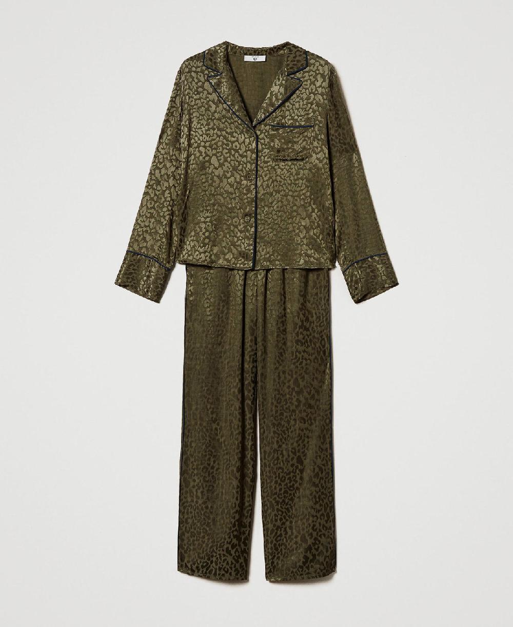 Scee by twin set Pigiama a uomo in raso jacquard 50% di sconto con spedizione gratuita