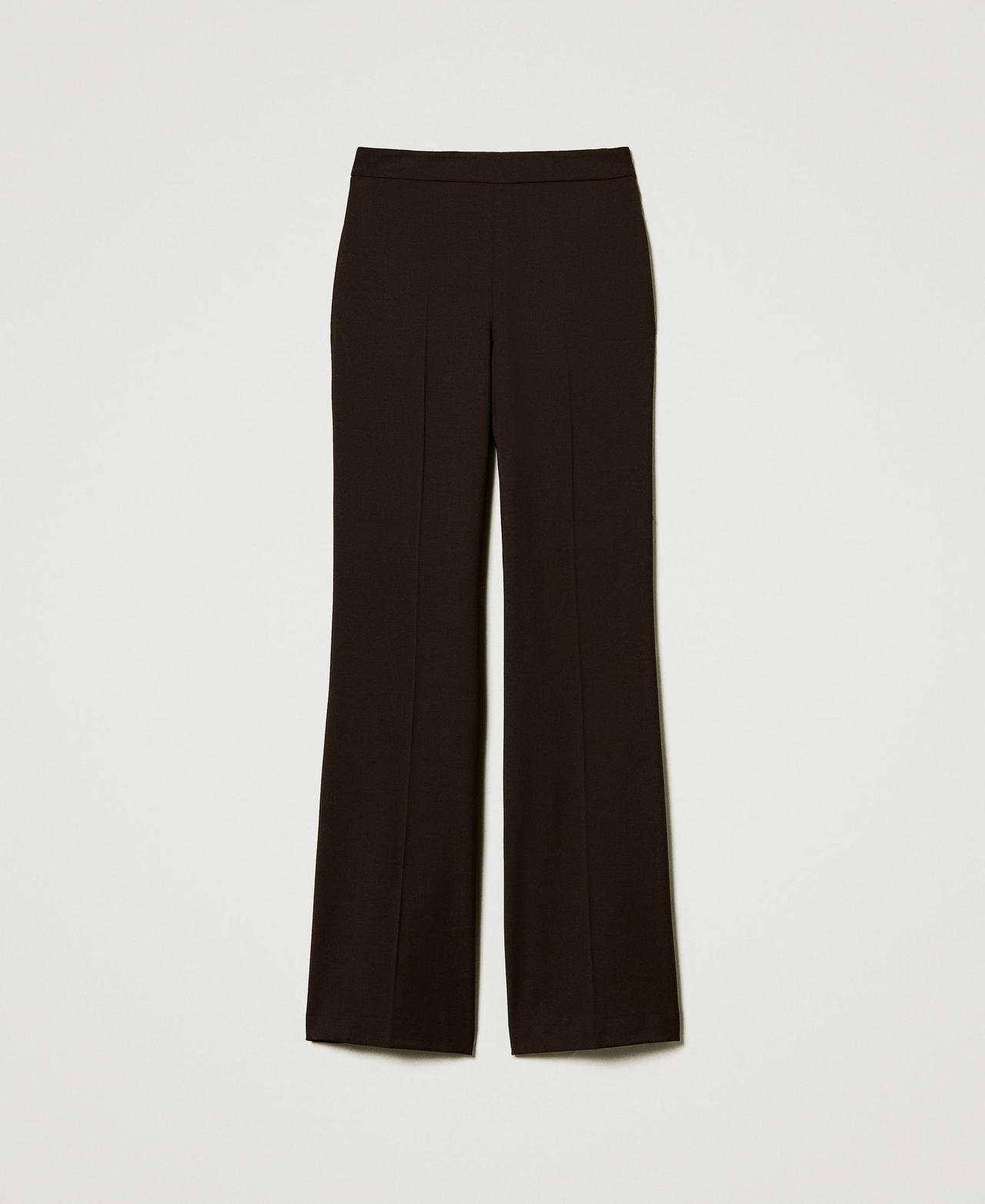 Scee by twin set Pantaloni a vita alta in lana stretch Esporta salva