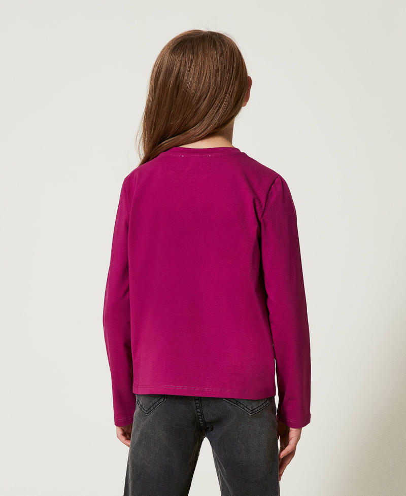 Scee by twin set T-shirt con stampa e glitter Vendita