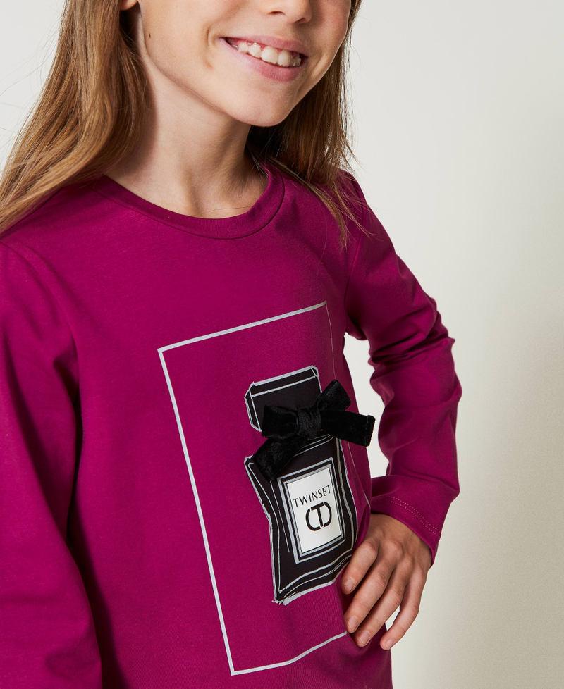 Scee by twin set T-shirt con stampa e glitter Vendita
