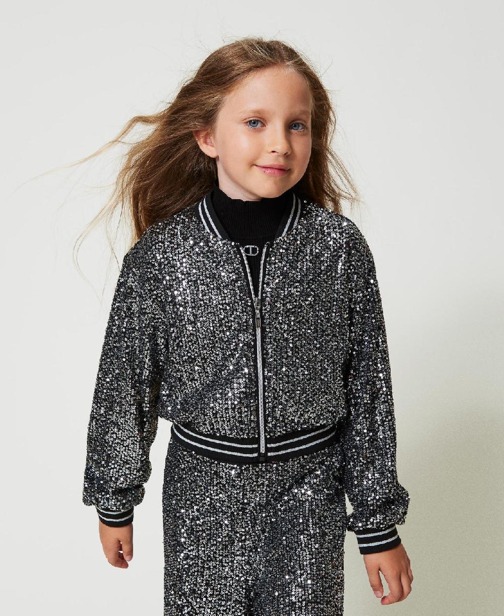 Scee by twin set Bomber in full paillettes Pezzi Unici