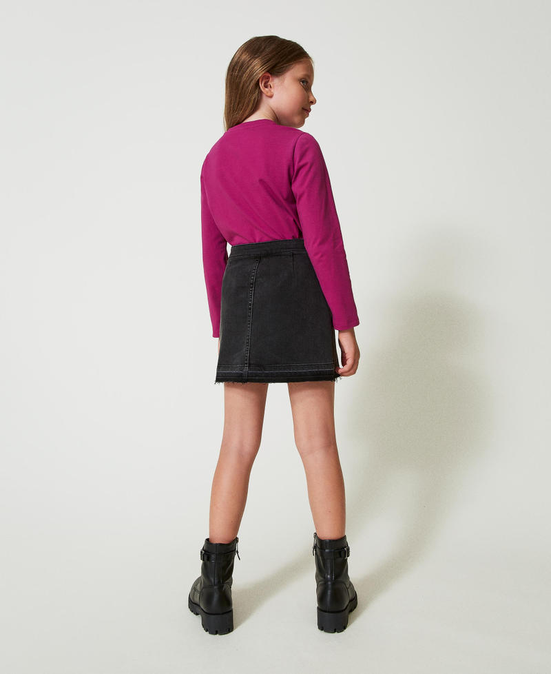 Scee by twin set Minigonna in jeans con spacchi Affare Del Giorno