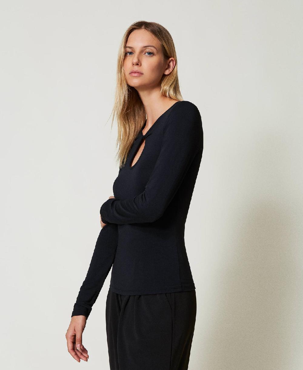 Scee by twin set T-shirt con cut-out Prezzo Ridotto