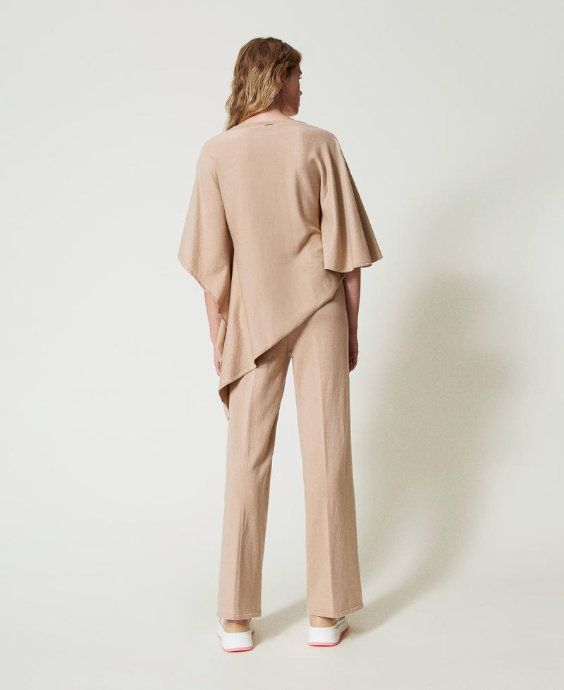 Scee by twin set Pantaloni a palazzo in maglia Sottocosto
