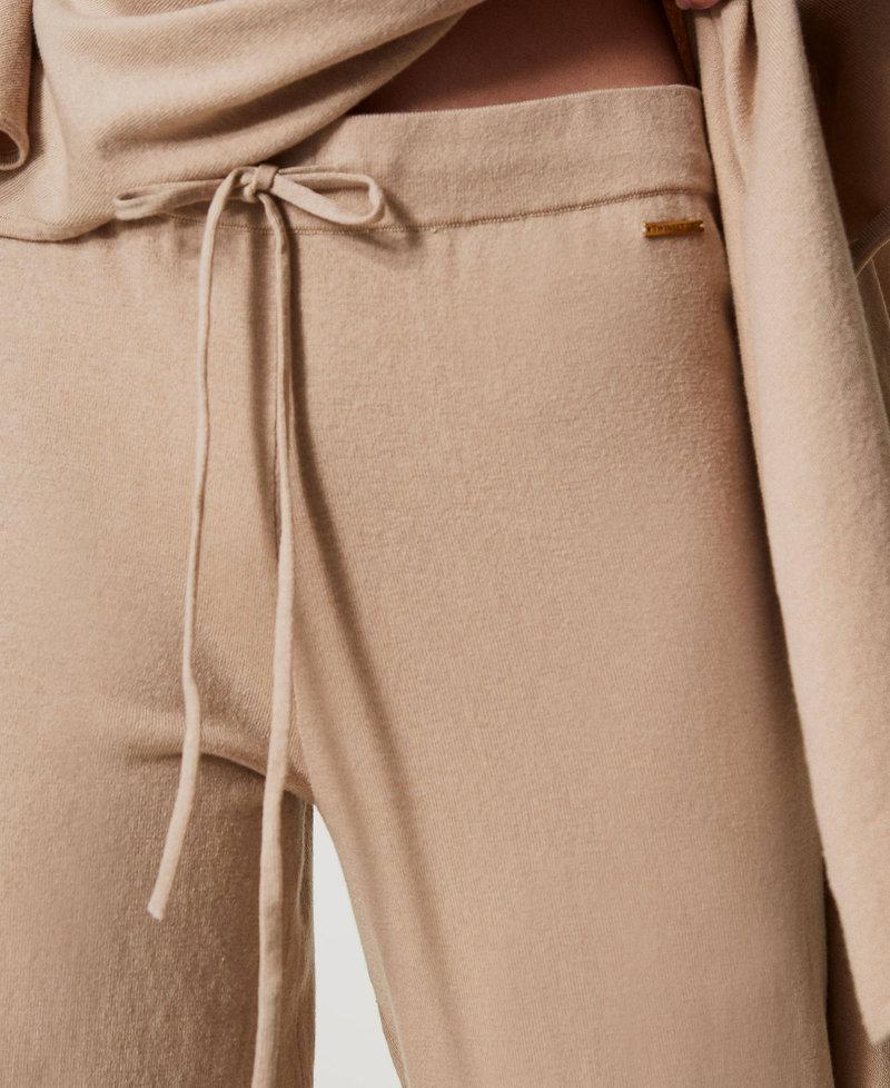 Scee by twin set Pantaloni a palazzo in maglia Sottocosto
