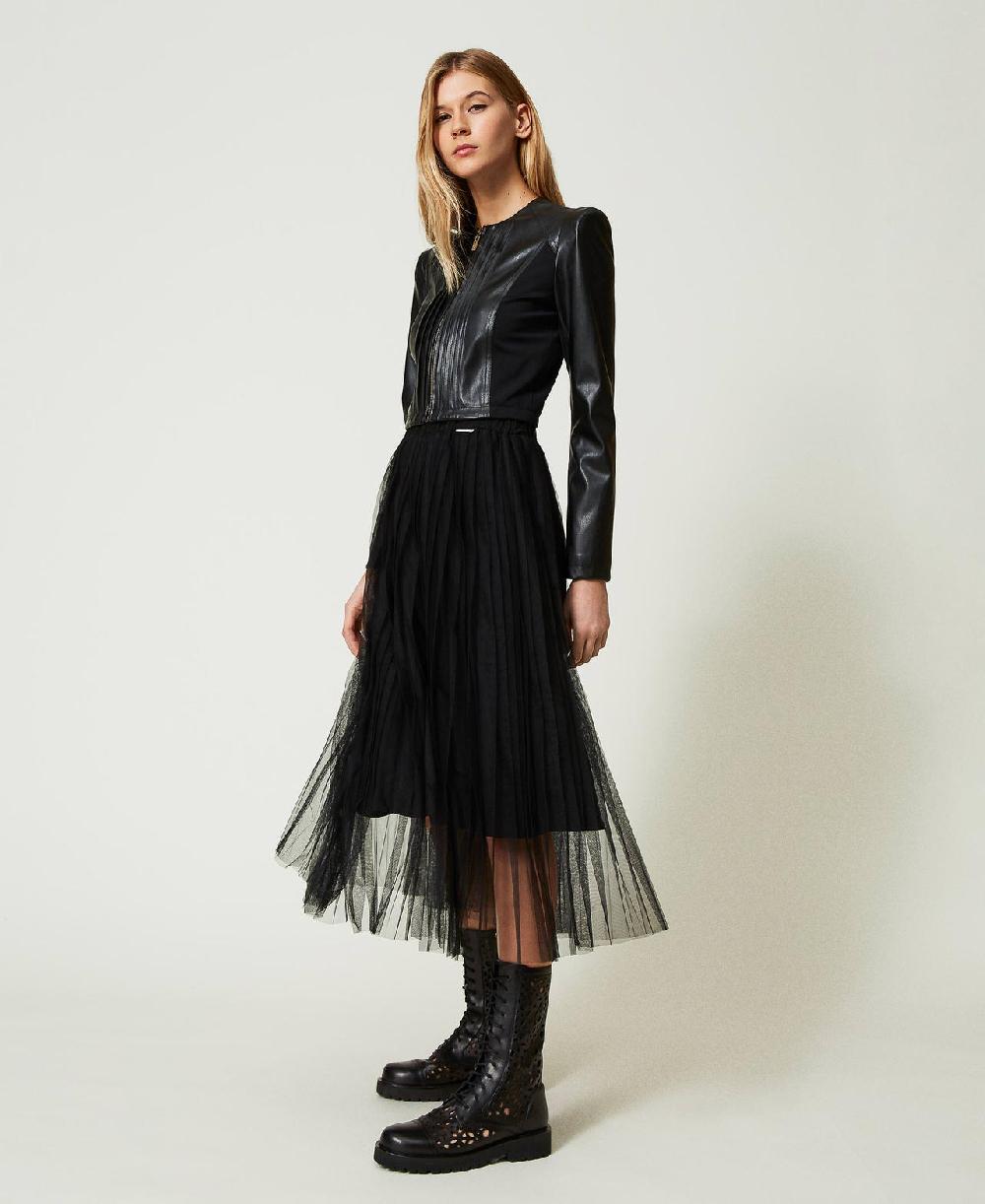 Scee by twin set Gonna longuette in tulle plissé Convenienza