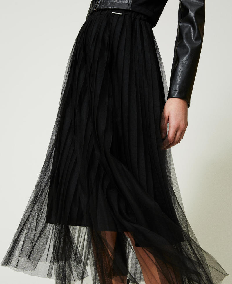 Scee by twin set Gonna longuette in tulle plissé Convenienza