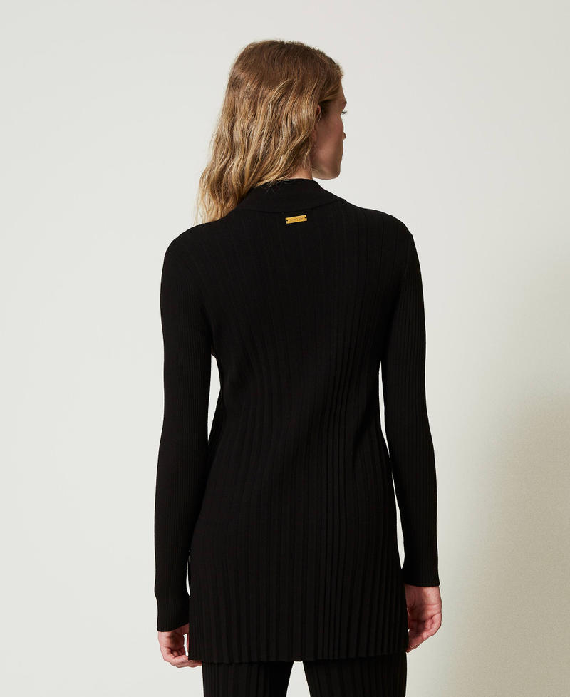 Scee by twin set Maxi maglia plissé con bottoni Novità