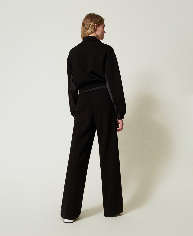 Scee by twin set Felpa con zip e pantaloni a palazzo In Vendita