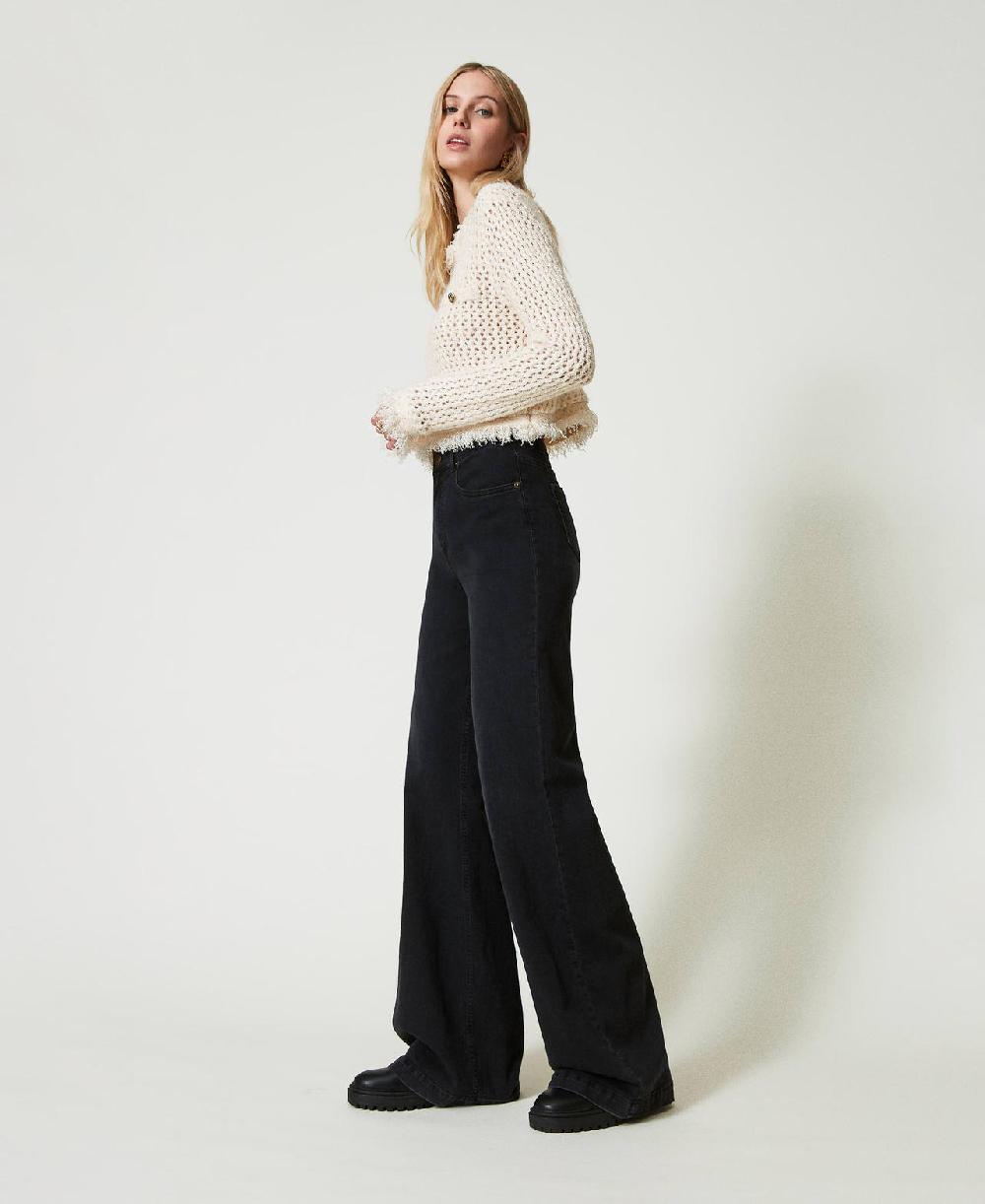 Scee by twin set Jeans flare a vita alta Hotsell