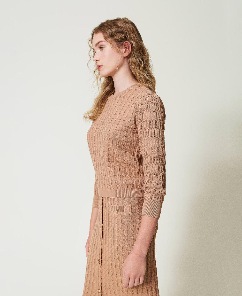 Scee by twin set Maglia con lavorazione mix di punti Vendita Calda