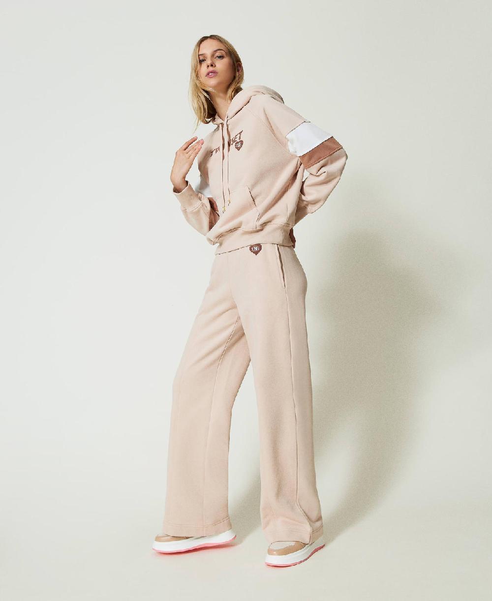 Scee by twin set Felpa con cappuccio e pantaloni a palazzo Sconto di tempo limitato