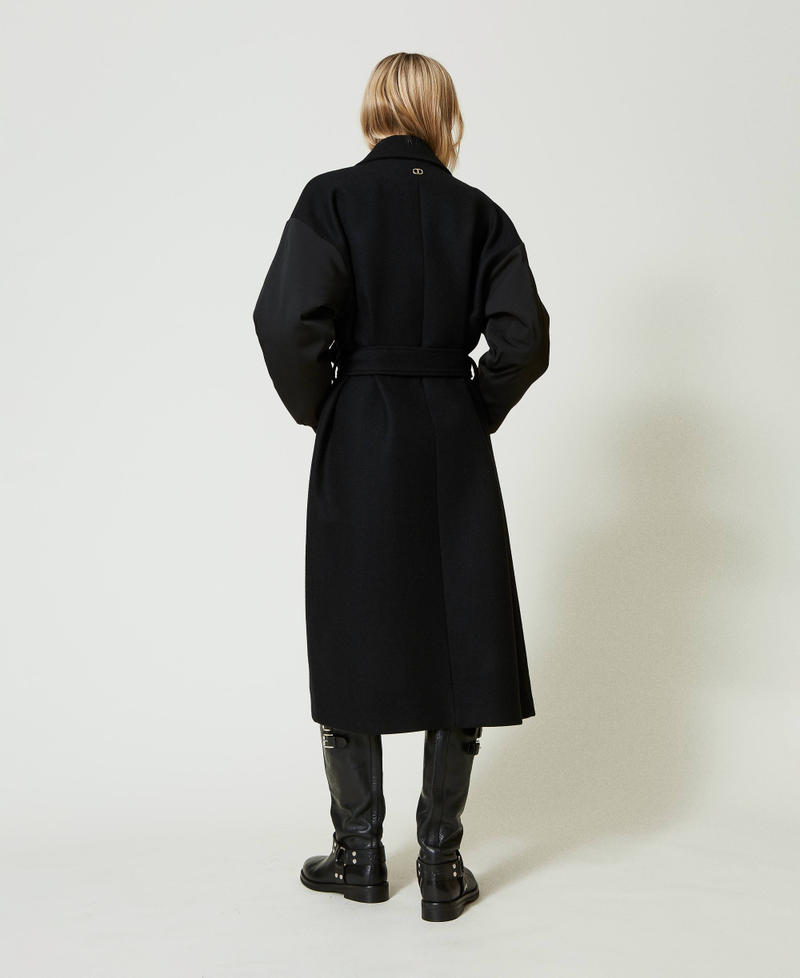 Scee by twin set Cappotto in panno di misto lana Prezzo di fabbrica