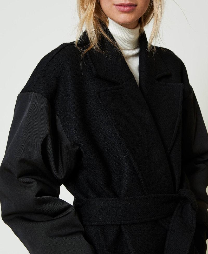 Scee by twin set Cappotto in panno di misto lana Prezzo di fabbrica