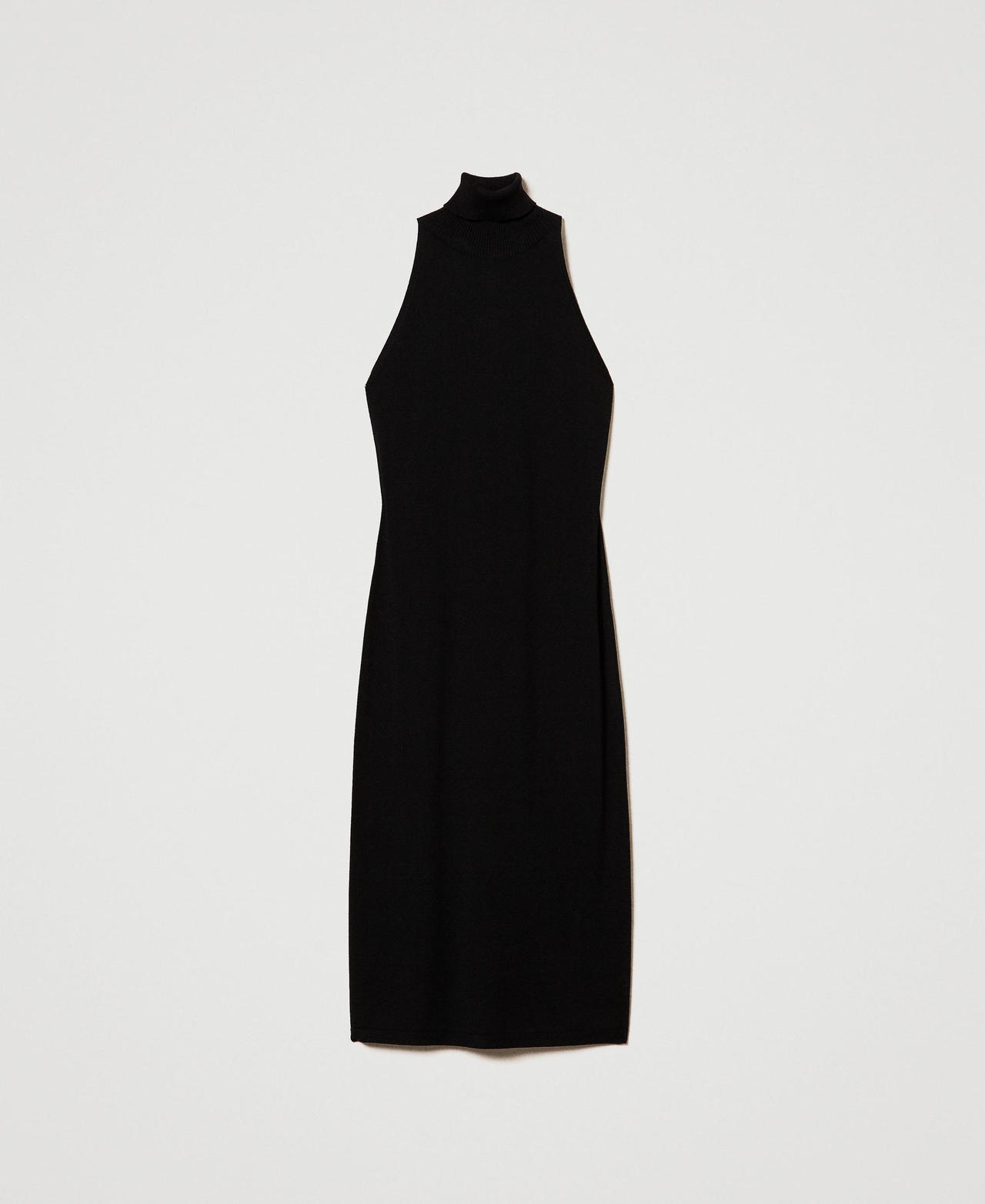 Scee by twin set Abito halter longuette in maglia Offerta migliore