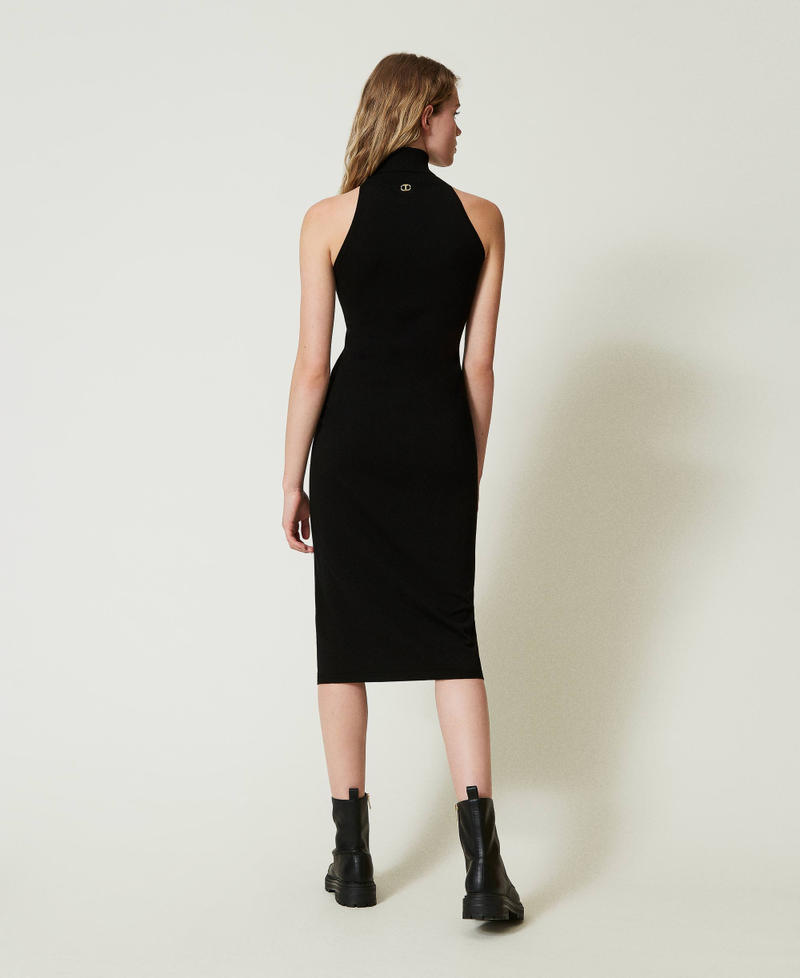 Scee by twin set Abito halter longuette in maglia Offerta migliore