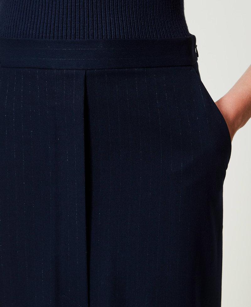 Scee by twin set Gonna longuette gessata lurex Online Outlet