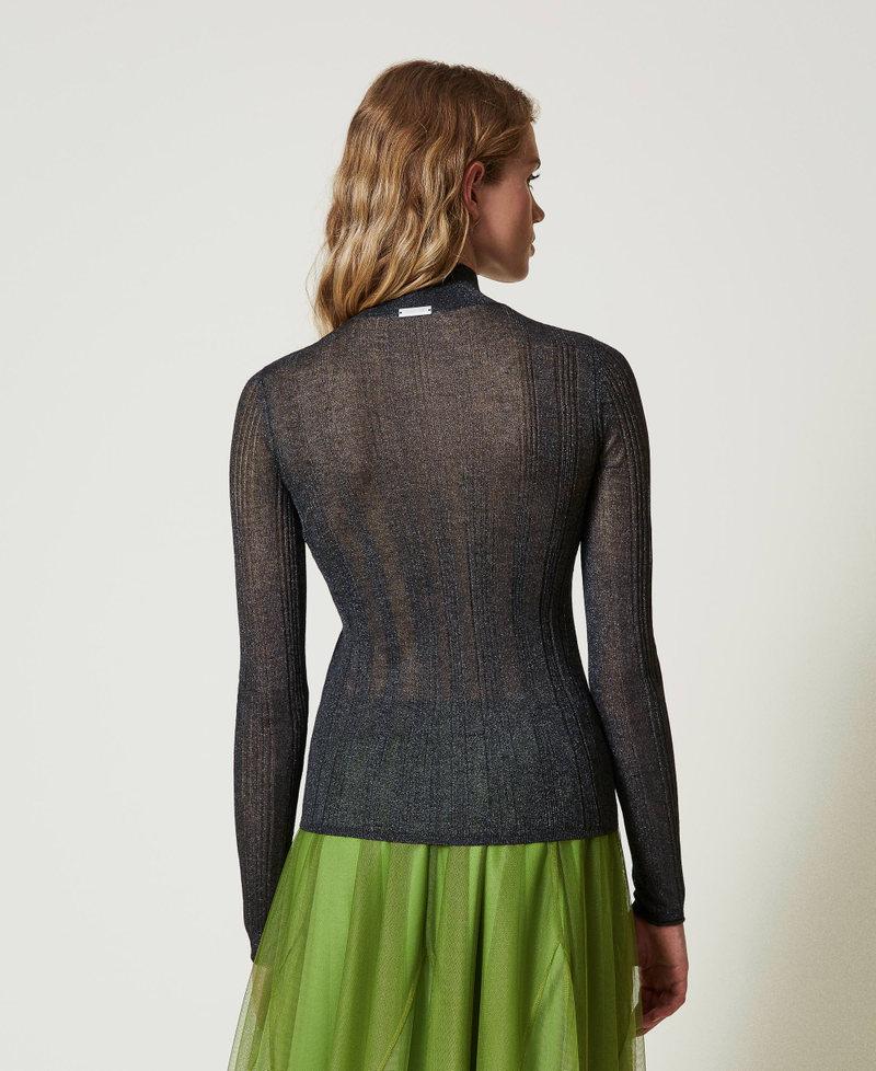 Scee by twin set Maglia fitted a costine con lurex Offerta temporanea