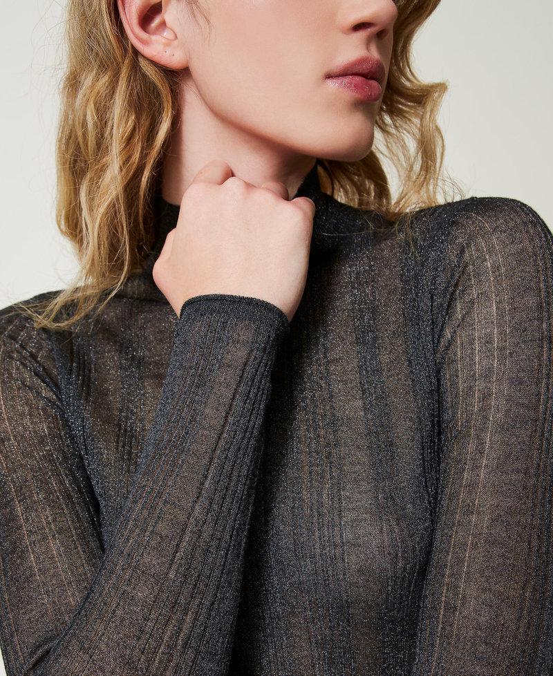 Scee by twin set Maglia fitted a costine con lurex Offerta temporanea