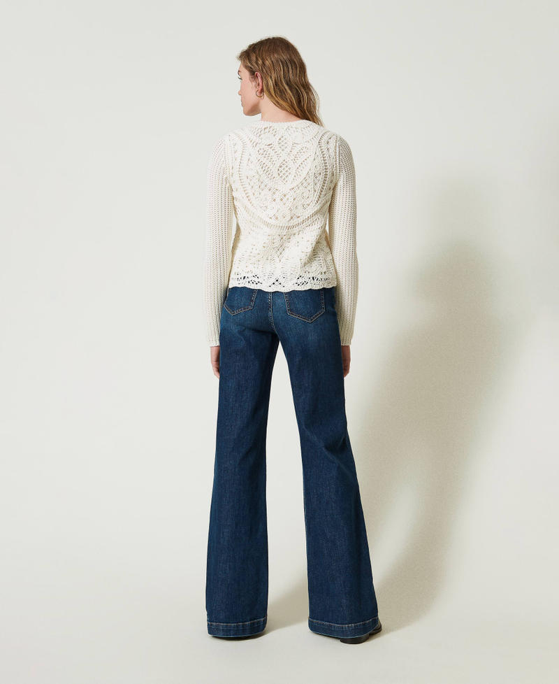 Scee by twin set Jeans wide leg cinque tasche Offerte speciali