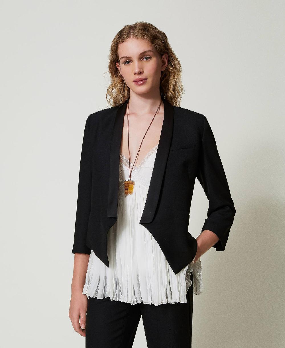 Scee by twin set Giacca blazer in serge misto lana Latest stili