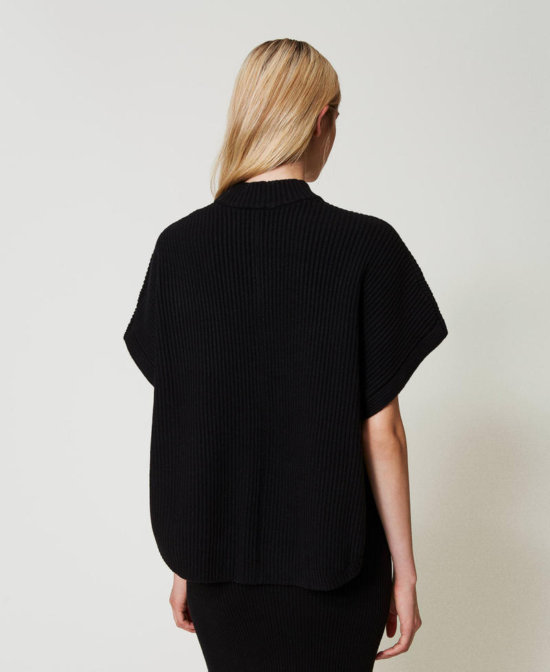 Scee by twin set Maglia a poncho a costine Limitato a 3 giorni