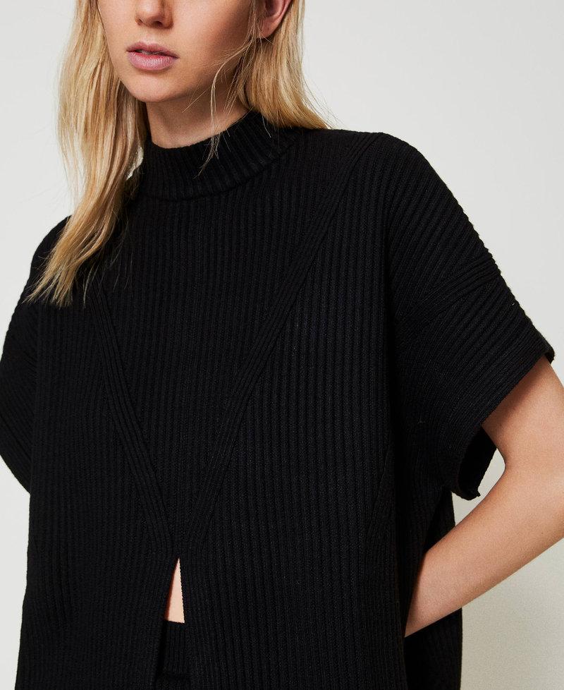 Scee by twin set Maglia a poncho a costine Limitato a 3 giorni