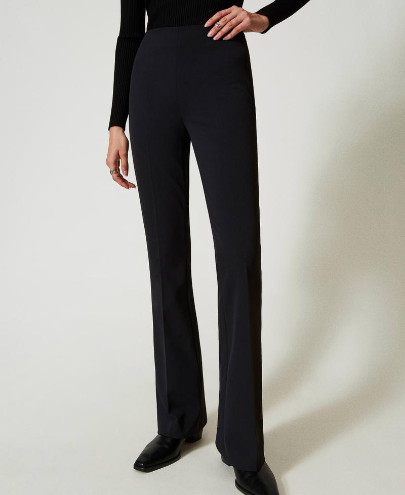 Scee by twin set Pantaloni flare a vita alta Promozione