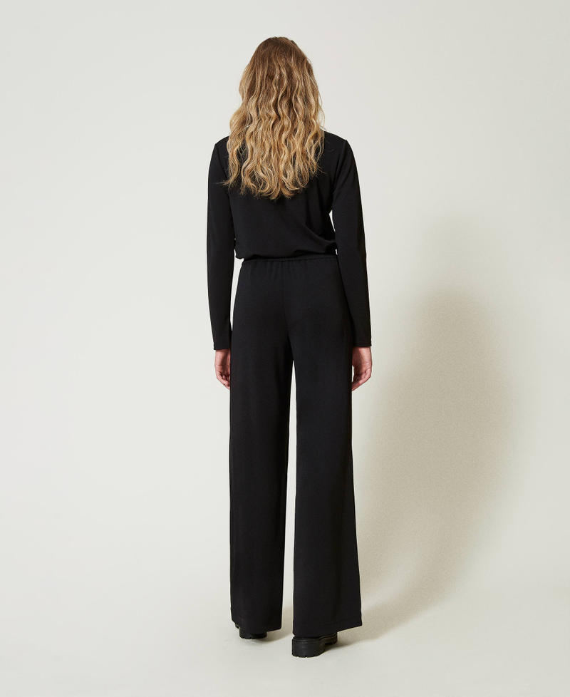Scee by twin set Pantaloni a palazzo in jersey crêpe Qualità Garantita