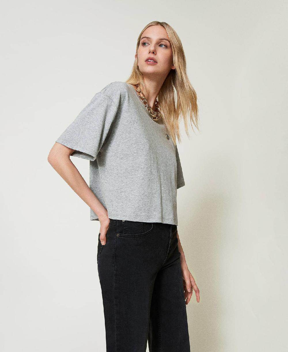 Scee by twin set T-shirt mélange con Oval T Shopping Online