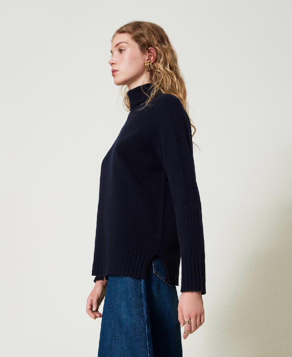 Scee by twin set Maglia dolcevita in lana e cashmere Novità
