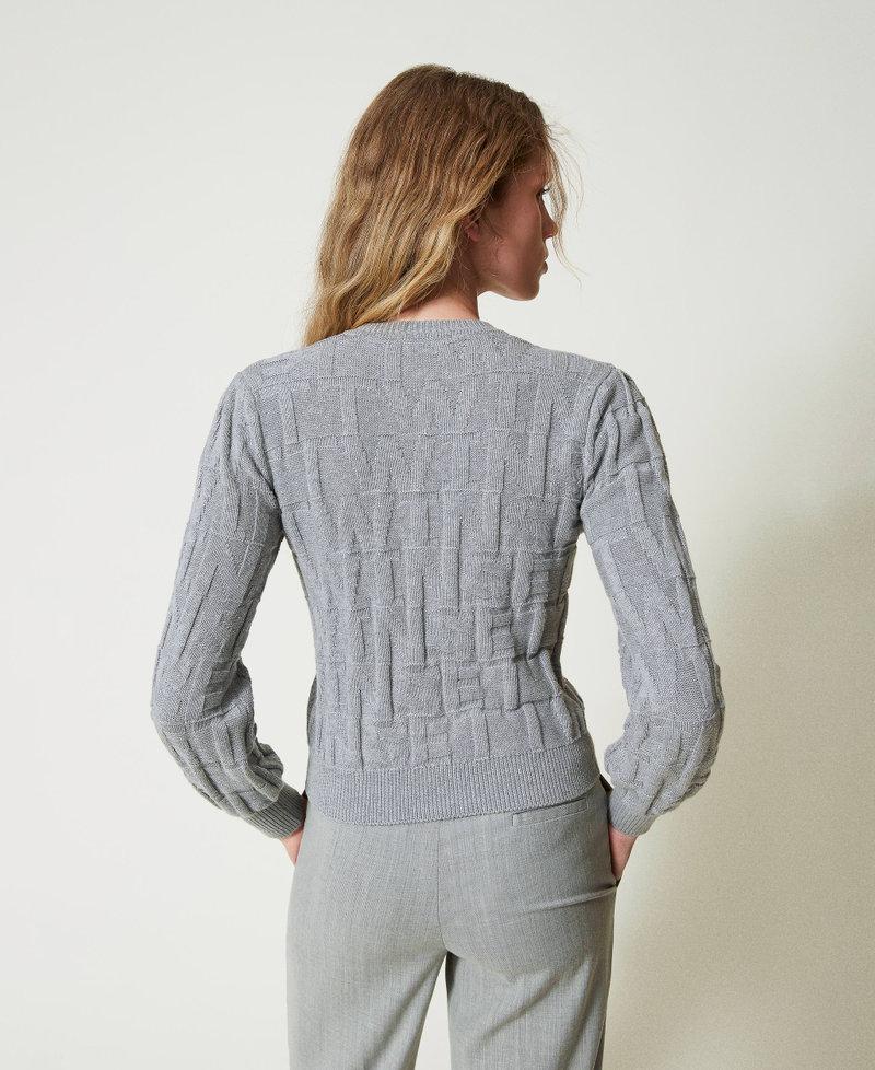 Scee by twin set Cardigan in cotone e cashmere con logo Economico