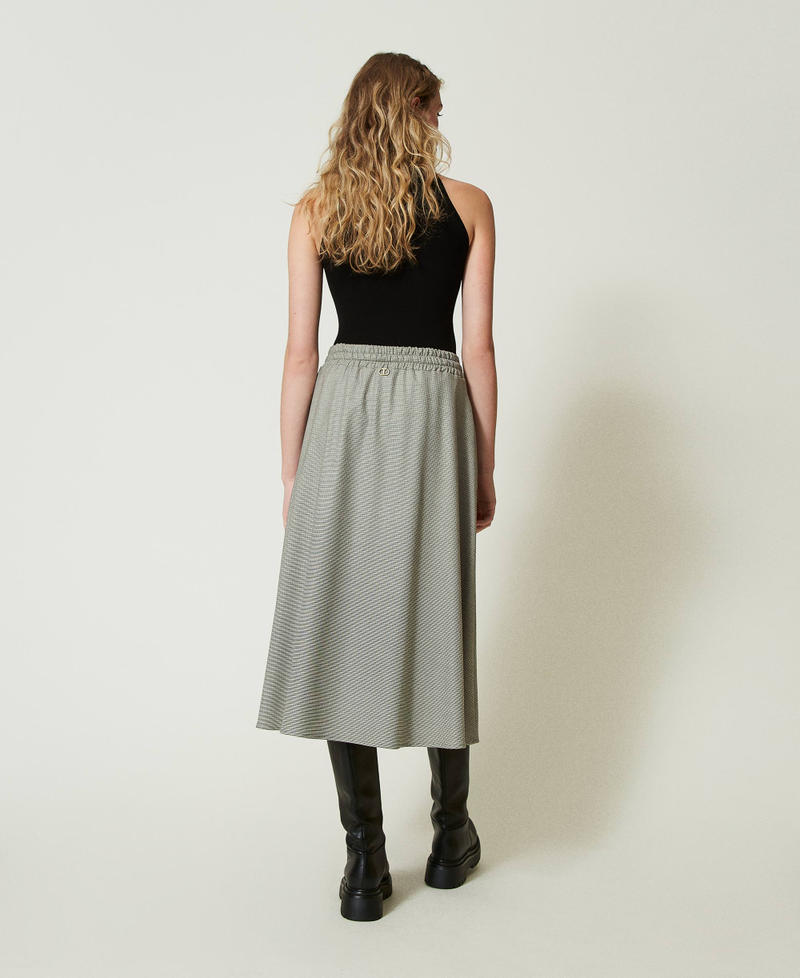 Scee by twin set Gonna longuette in pied de poule Vendita Economica