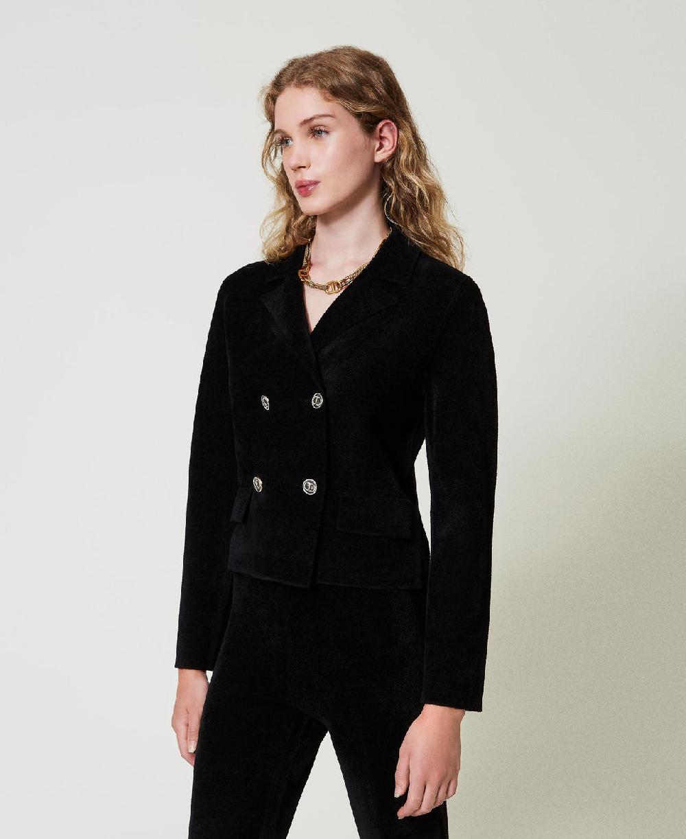 Scee by twin set Giacca in maglia con bottoni Oval T Vendite Flash