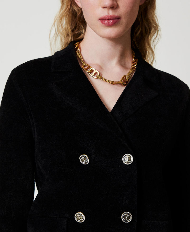 Scee by twin set Giacca in maglia con bottoni Oval T Vendite Flash