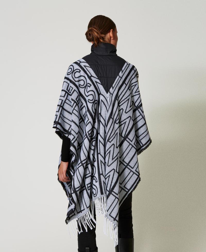 Scee by twin set Poncho jacquard con logo Negozio online di fabbrica