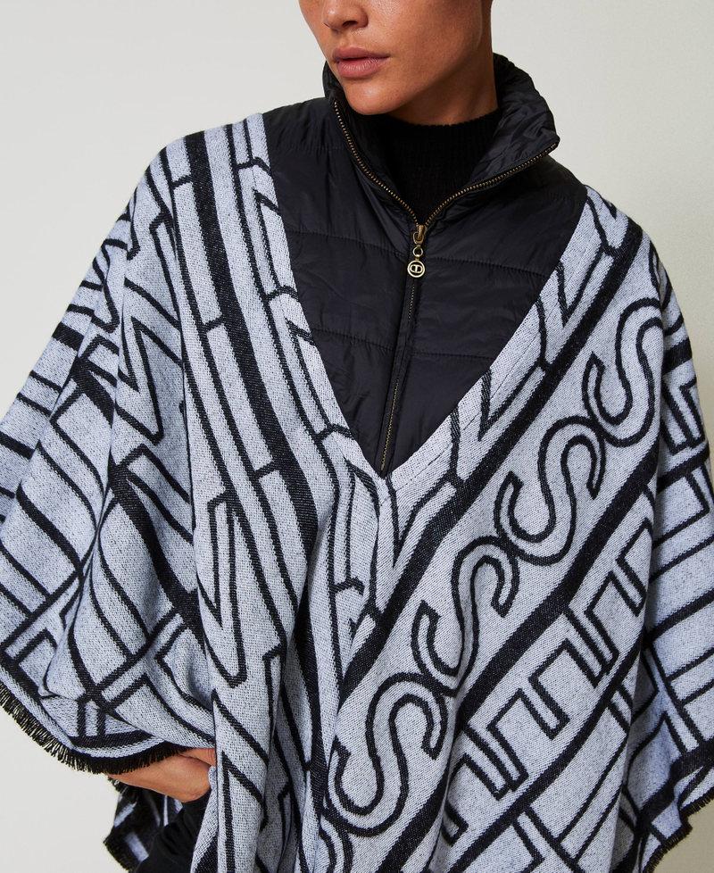 Scee by twin set Poncho jacquard con logo Negozio online di fabbrica