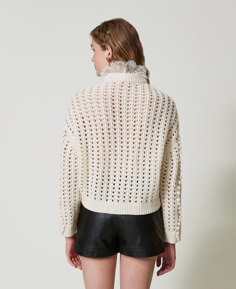 Scee by twin set Maglia in misto lana con mix di punti Fornitura limitata