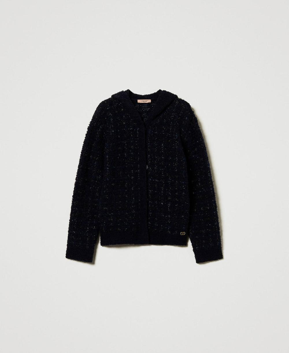 Scee by twin set Giacca in maglia jacquard check