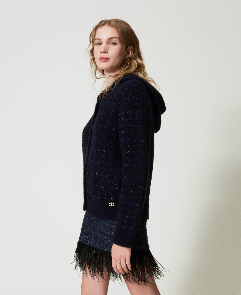 Scee by twin set Giacca in maglia jacquard check Offerta Pasqua