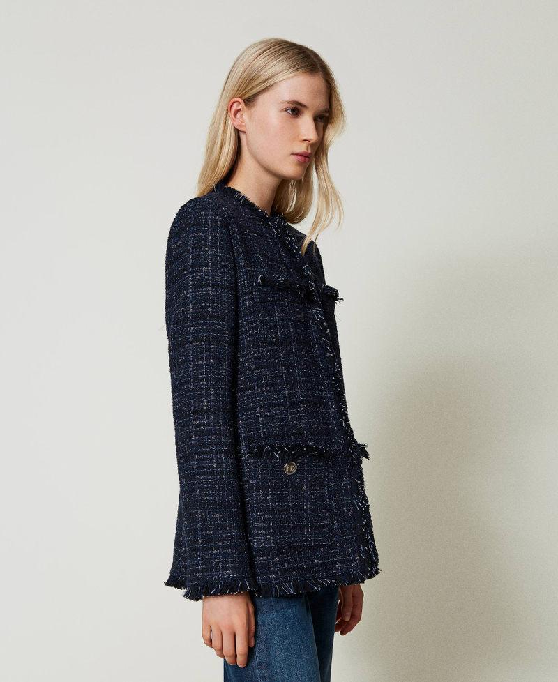 Scee by twin set Giacca bouclé con bottoni logati Offerte speciali
