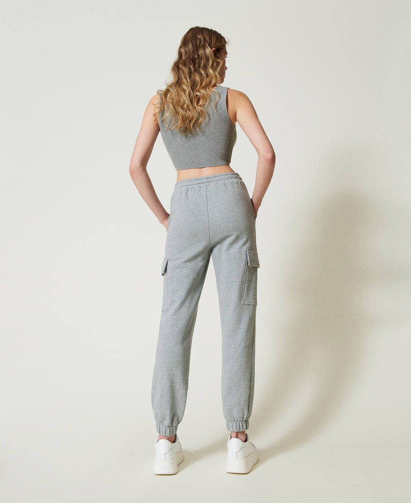 Scee by twin set Pantaloni joggers in felpa con Oval T Enormi risparmi