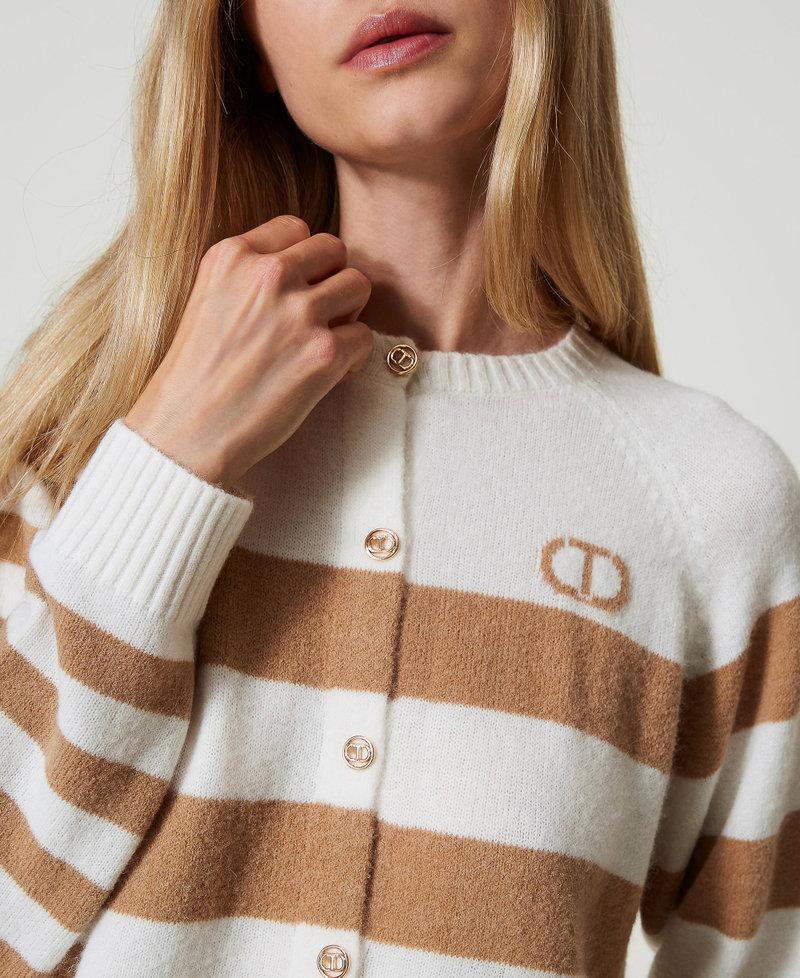 Scee by twin set Cardigan a righe bicolore Offerta speciale della fabbrica