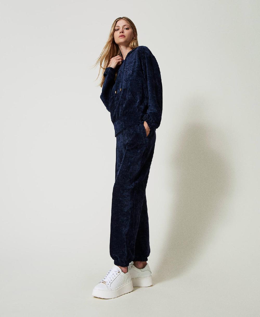 Scee by twin set Pantaloni joggers in velluto Sostegno trimestrale